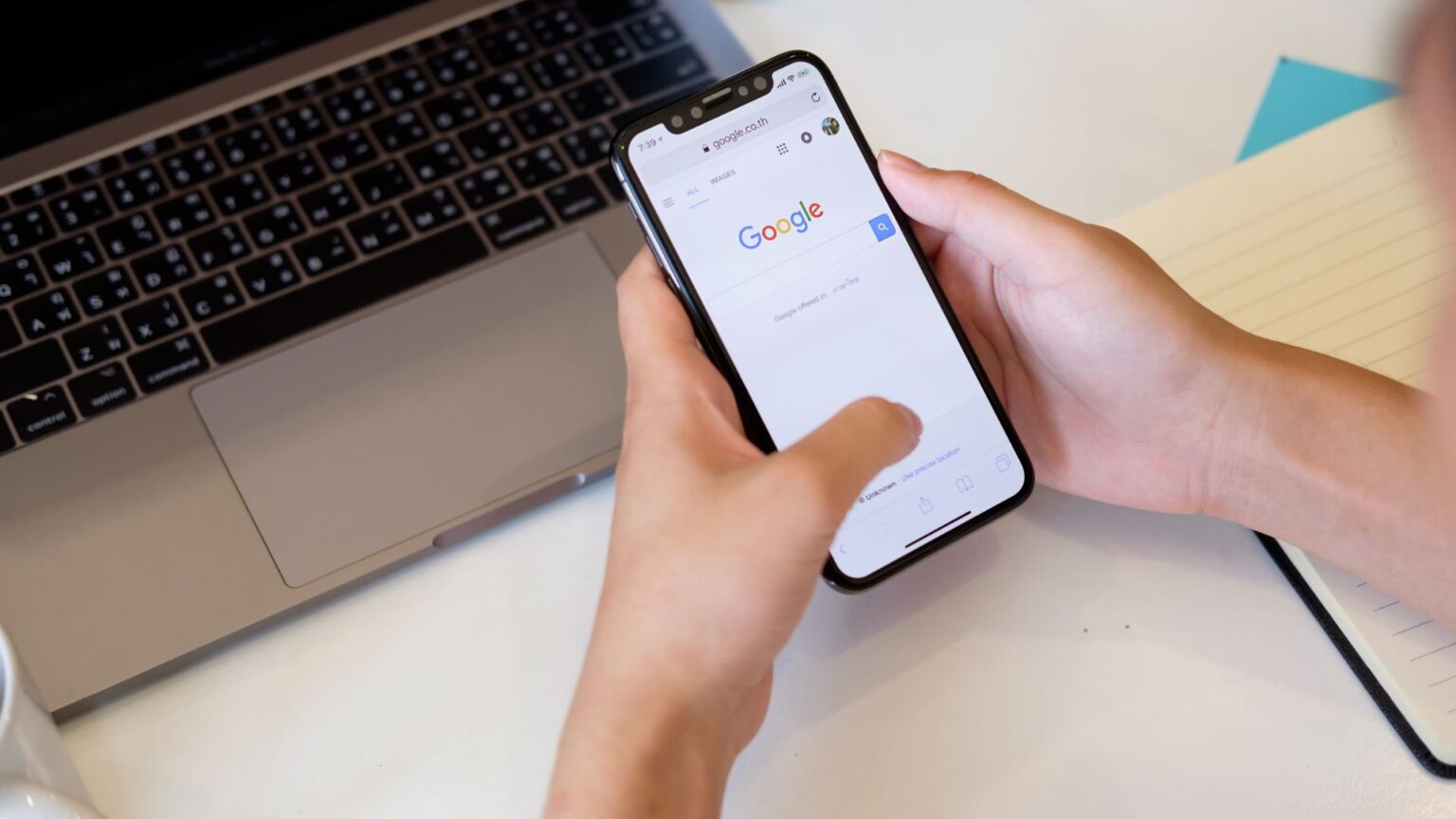 Handy mit Google-Kalender