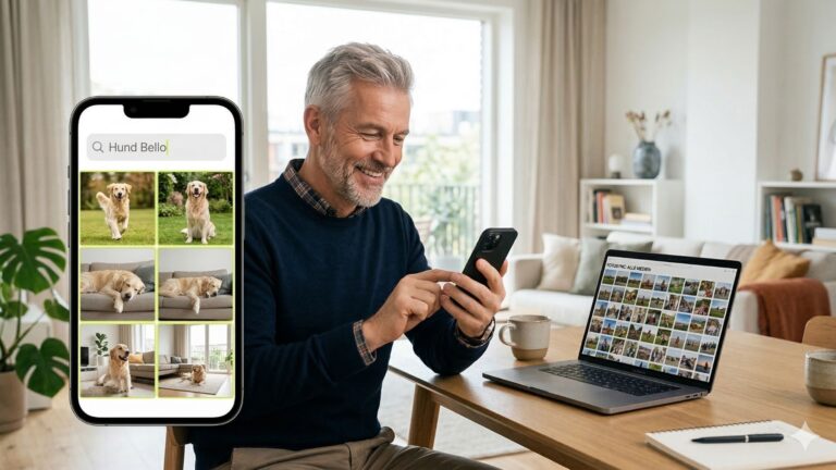 Vergleichstabelle KI-Foto-Apps, Google Fotos vs Apple Fotos