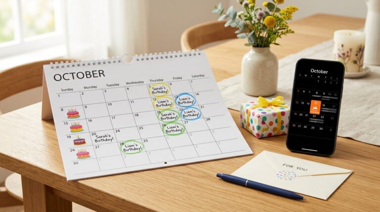 Symbolbild: Geburtstage im Kalender eintragen
