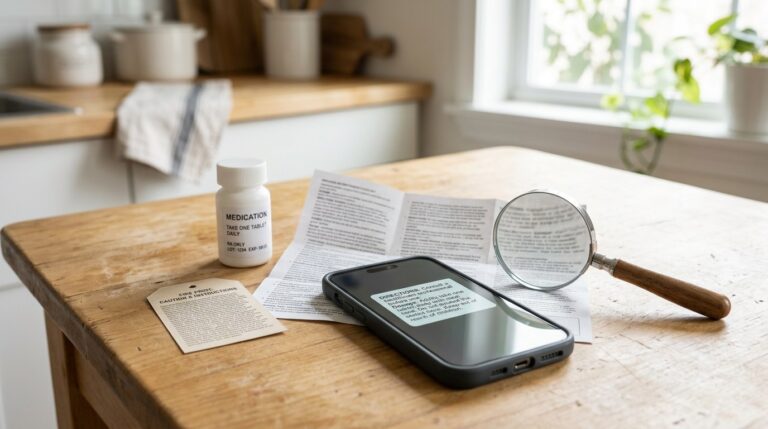 Symbolbild: Handy Vergrößerung – Kleingedrucktes lesen
