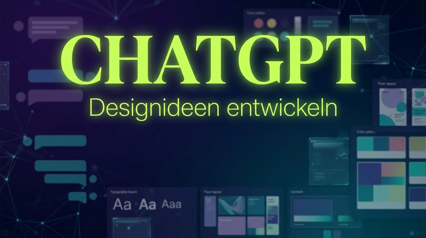 ChatGPT für Designideen nutzen – Schritt für Schritt