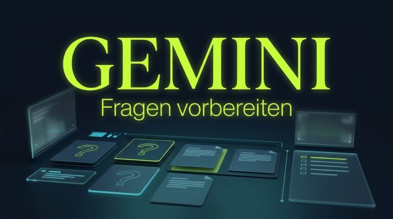 Gemini: Fragen für Formulare vorbereiten