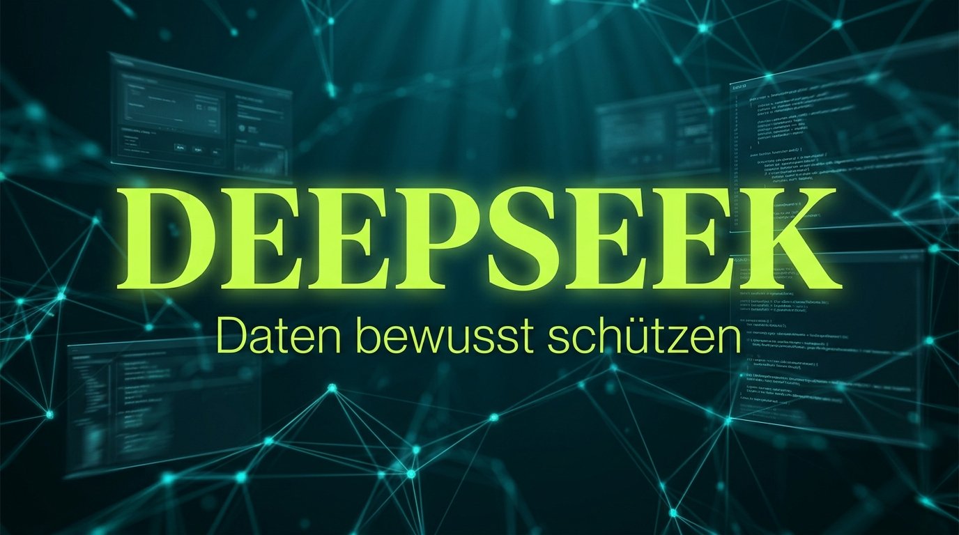 Neonmotiv zum KI-System DeepSeek