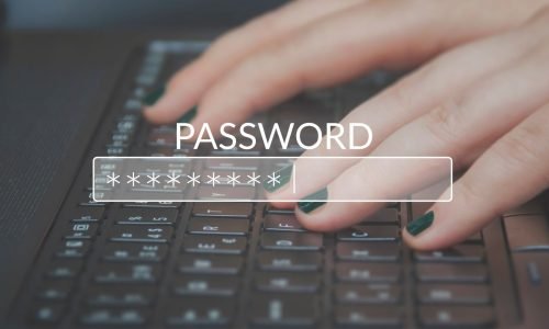password Symbolbild - Tastatur mit Passwort-Hinweis